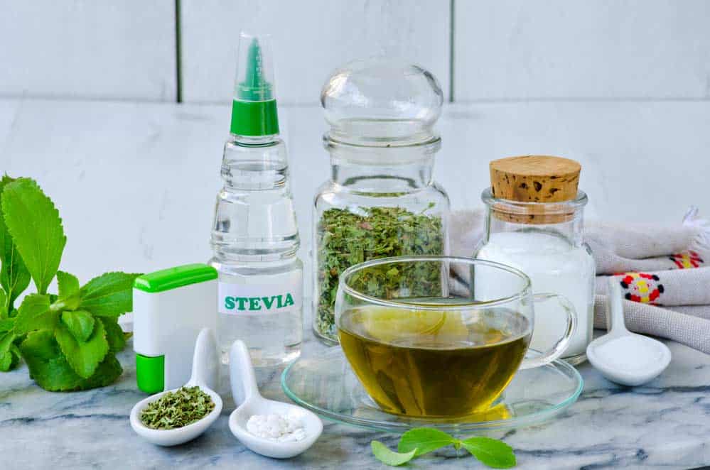 Stevia-Produkte in verschiedenen Darreichungsformen