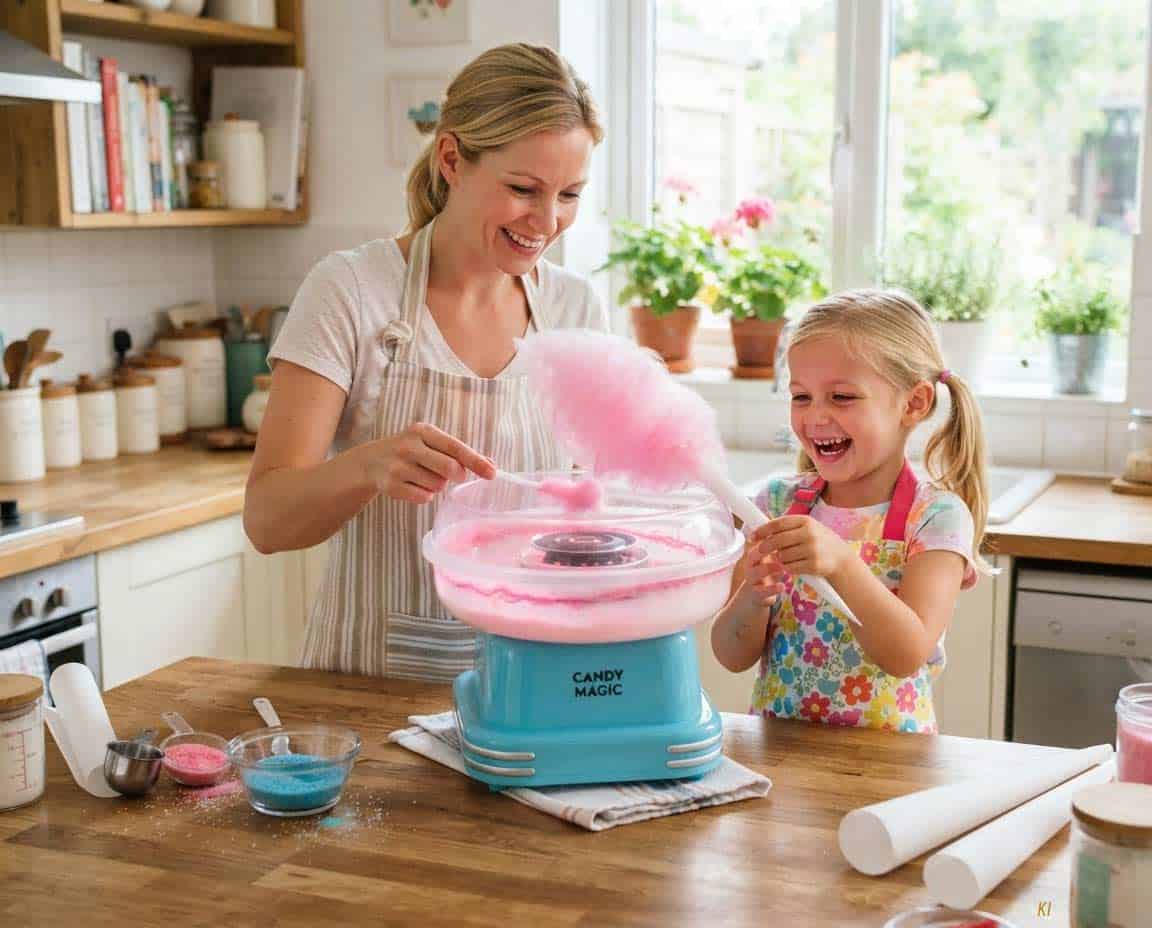 Du betrachtest gerade Zuckerwatte-Maschine für zu Hause: Tipps, Zucker und die besten Ergebnisse