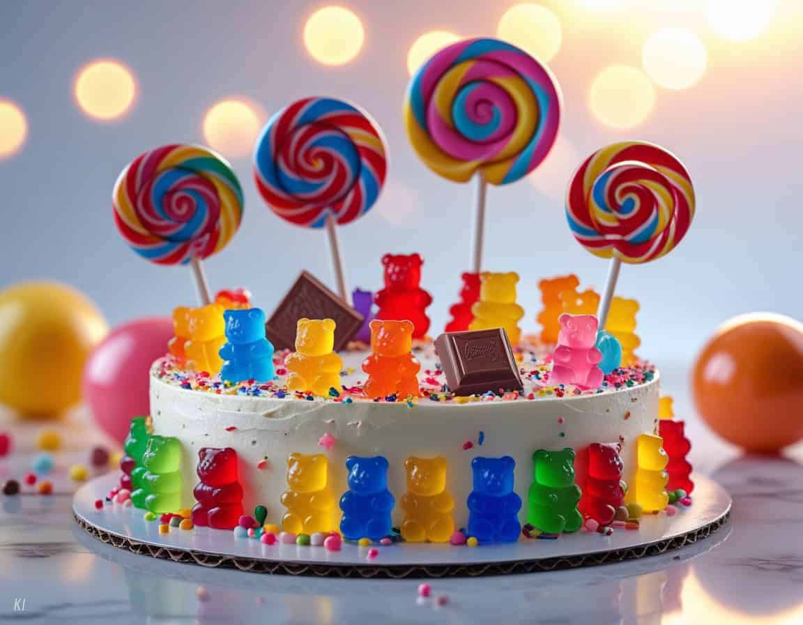 Du betrachtest gerade Süßigkeitenkuchen: Eine köstliche Versuchung für Naschkatzen